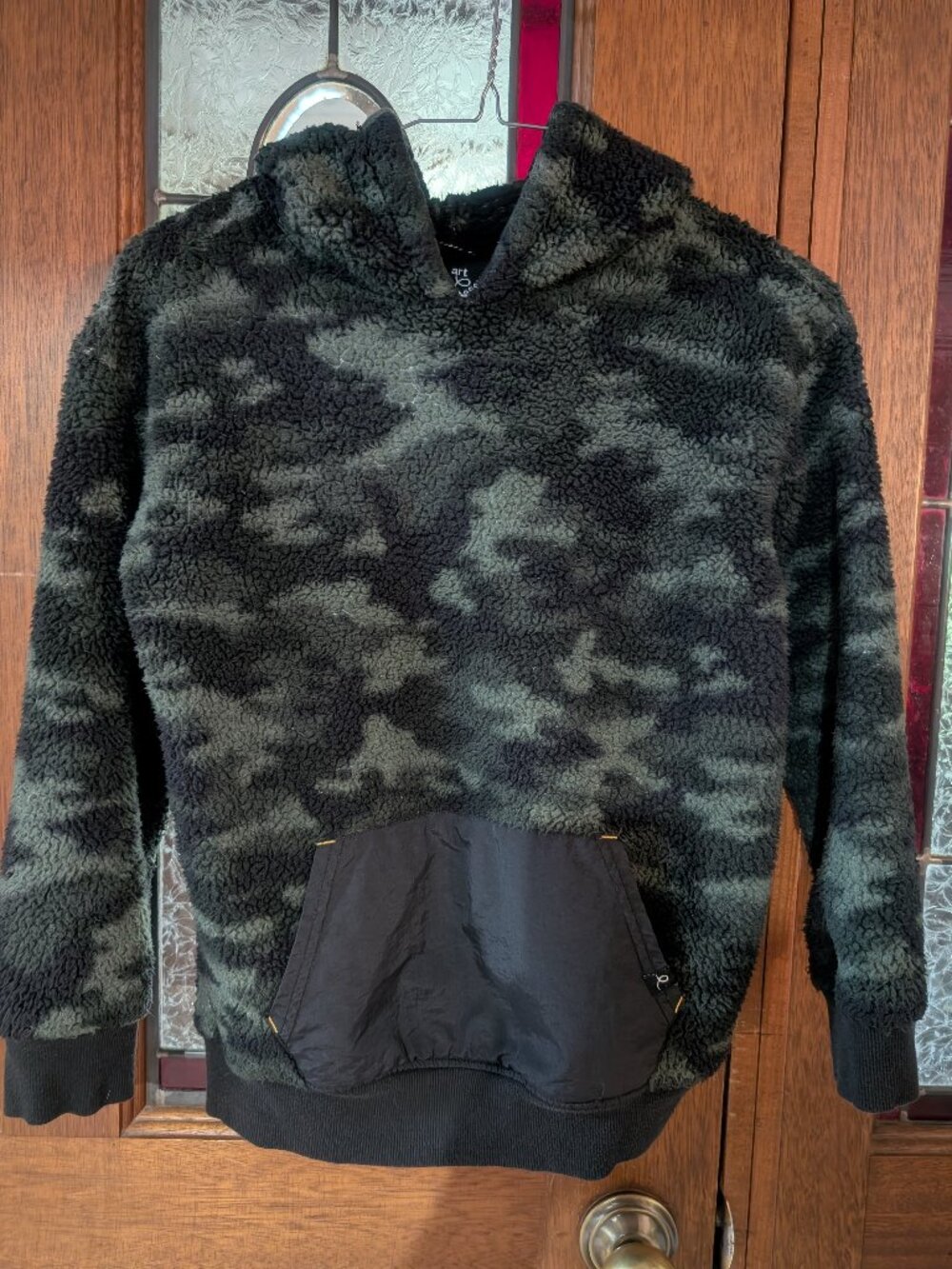Girls camo hoodie, size 8/10